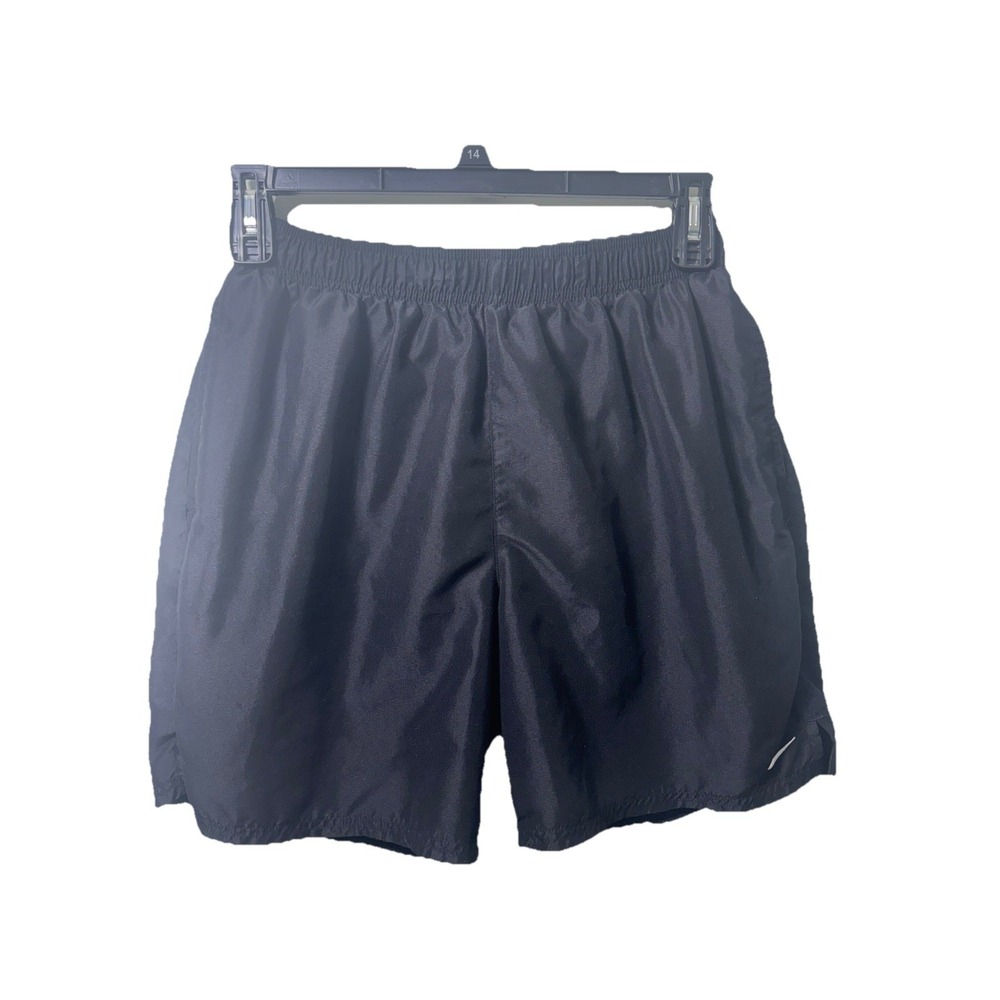 Vintage Nike Swim Shorts Men Large Black Mesh Lined Volley Trunks Pockets